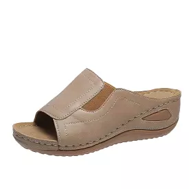 Wedge Slip-On Sandal Shoes