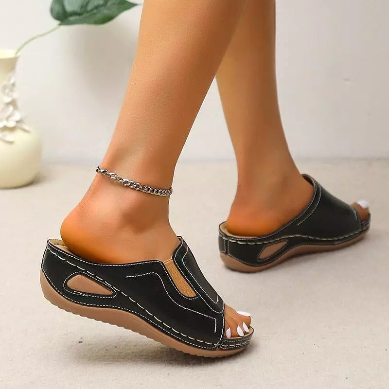 Wedge Slip-On Sandal Shoes