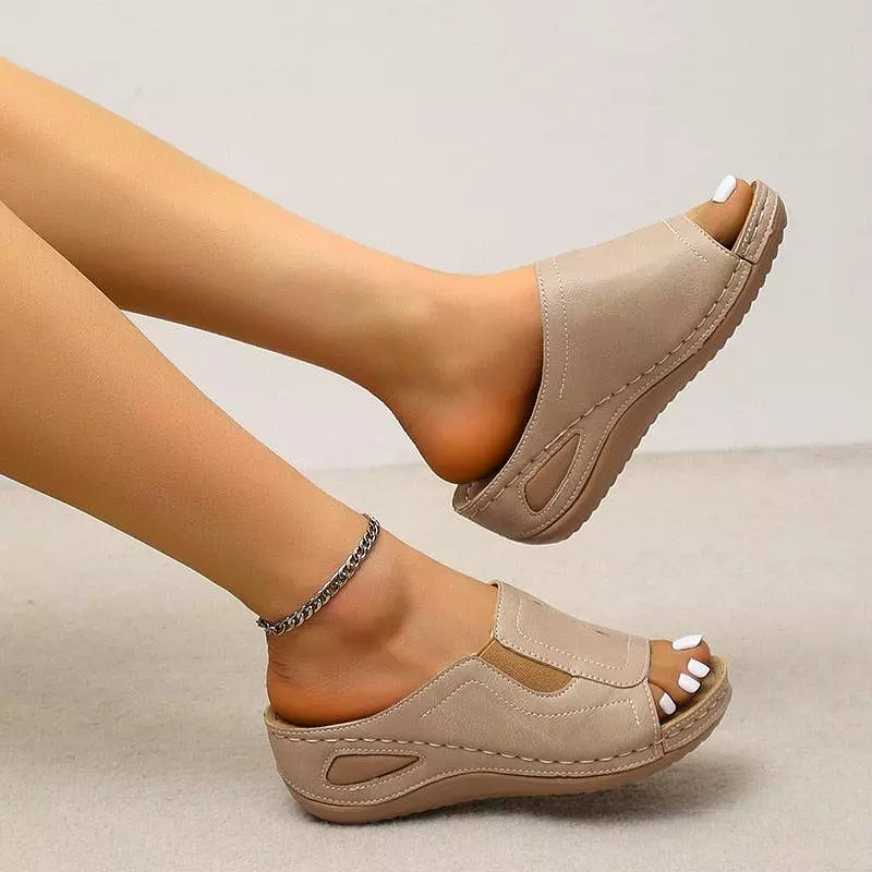 Wedge Slip-On Sandal Shoes