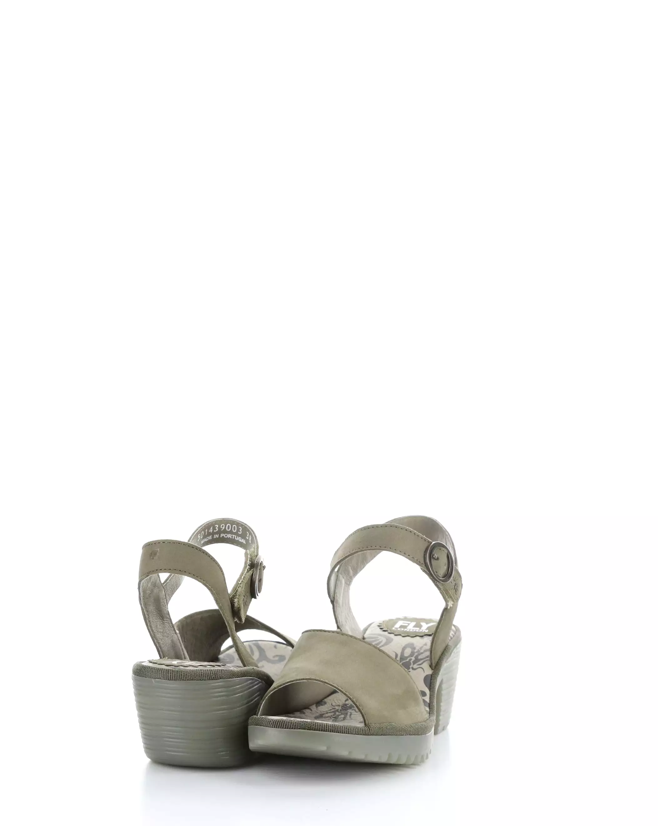 WELY439FLY 003 KHAKI Strapped Sandals