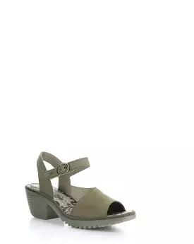 WELY439FLY 003 KHAKI Strapped Sandals