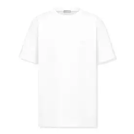 White Dior 'Christian Dior Couture' Chest Logo T-Shirt, Relaxed Fit