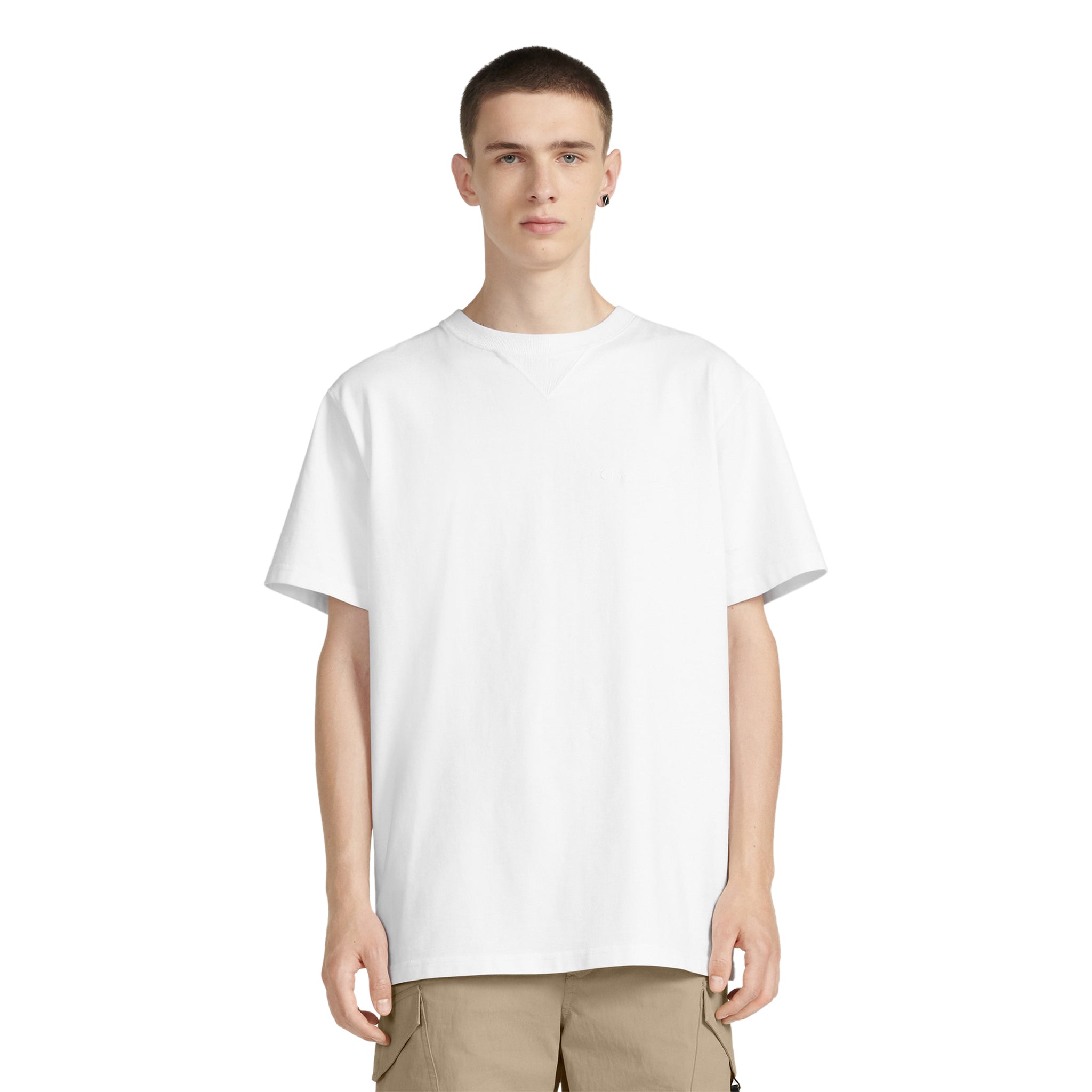 White Dior 'Christian Dior Couture' Chest Logo T-Shirt, Relaxed Fit