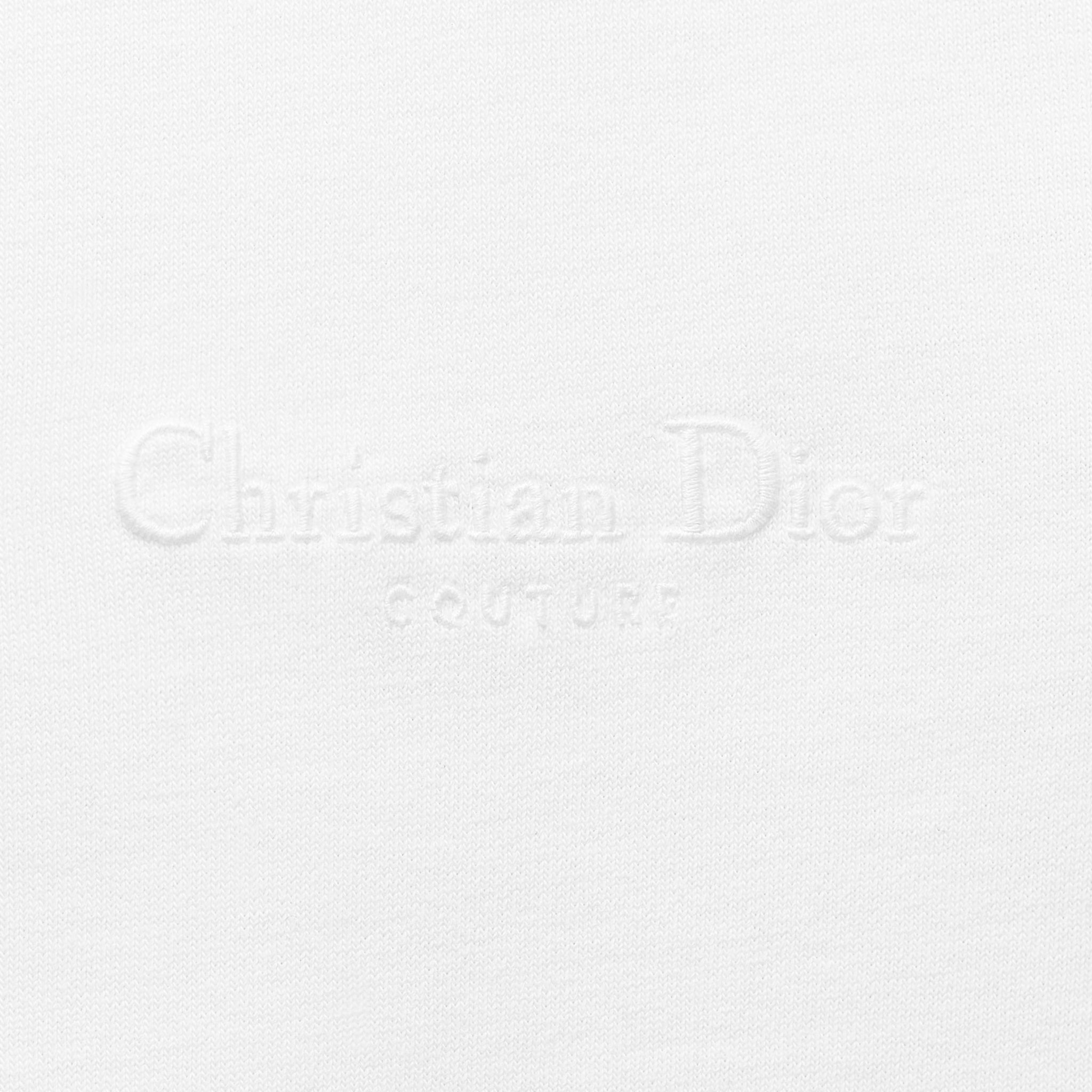 White Dior 'Christian Dior Couture' Chest Logo T-Shirt, Relaxed Fit