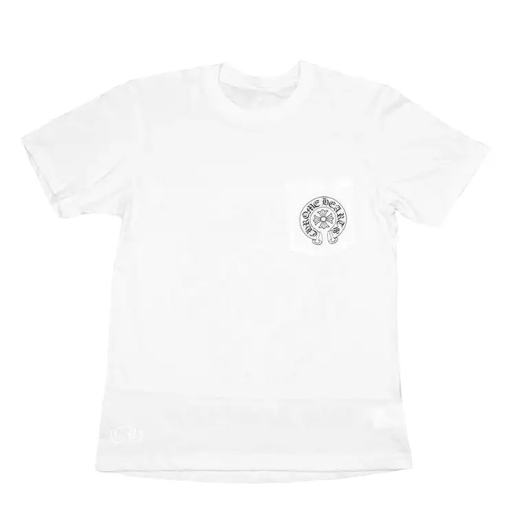 White LA Pocket T-Shirt by Chrome Hearts