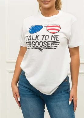 White T-Shirt: Talk to Me