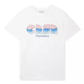 White T-Shirt with Casablanca Casa Clouds design