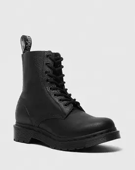 Women's 1460 Pascal Mono Lace Up Boots - Black Virginia - Doc Martens