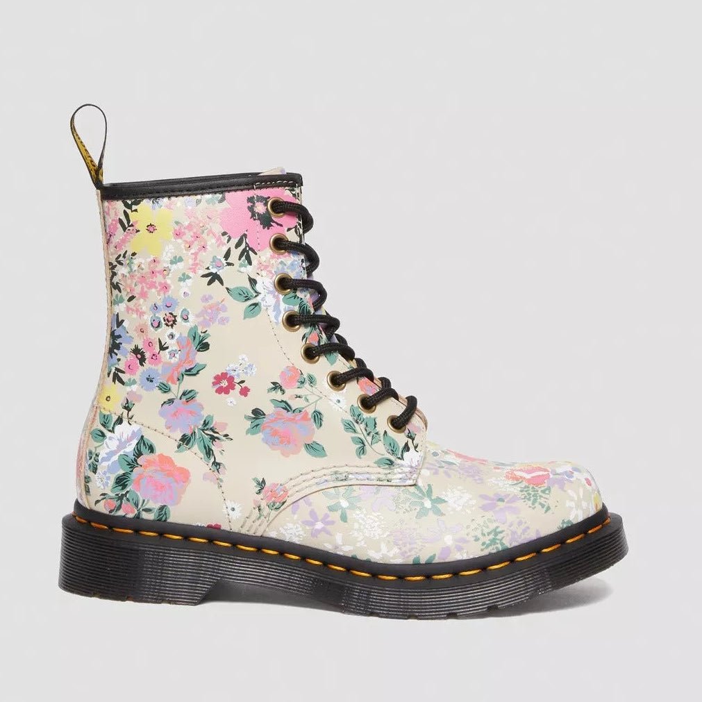 Women's Dr. Martens 1460 Floral Mash Up - Parchment Beige