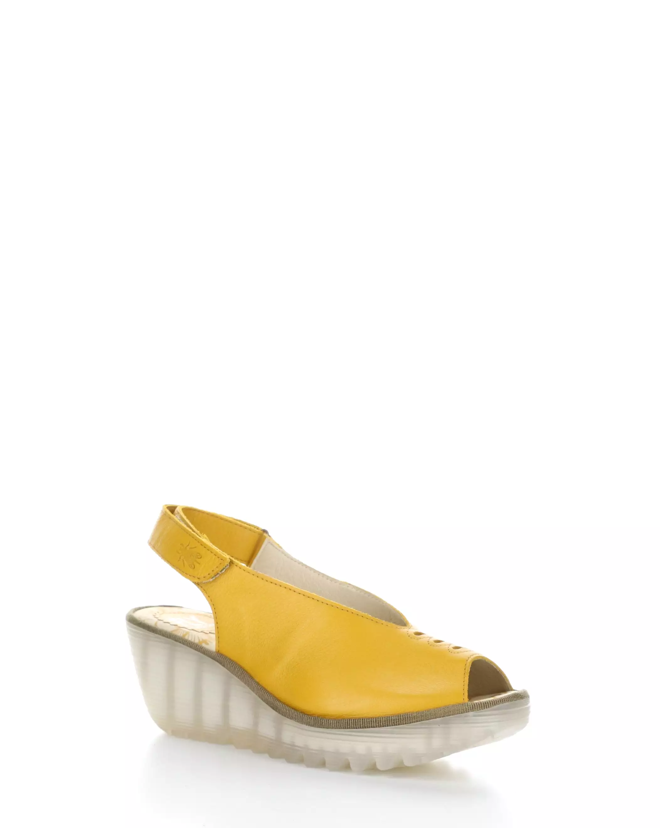 YEAY387FLY Velcro Sandals - Mustard Yellow: Shop Now