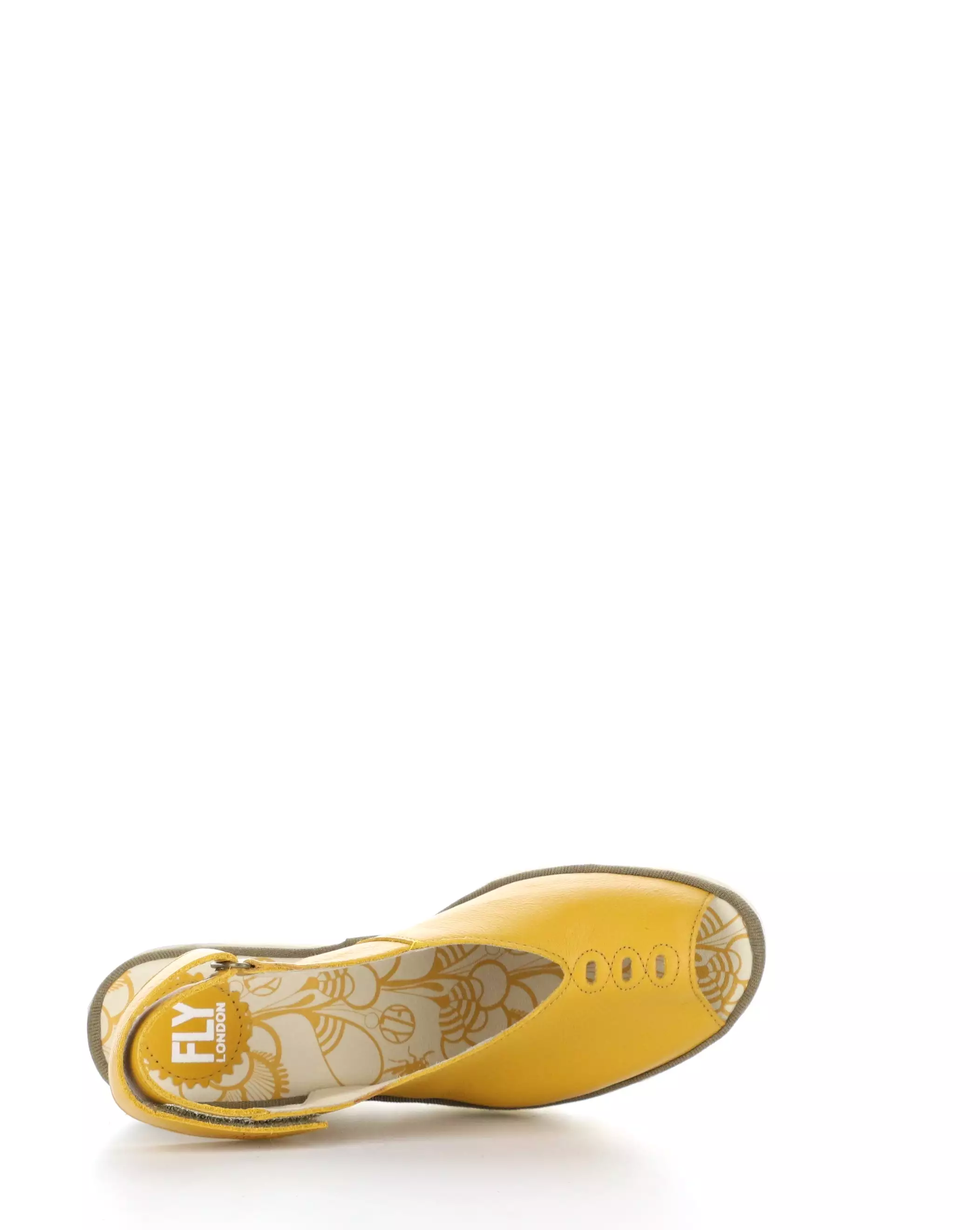 YEAY387FLY Velcro Sandals - Mustard Yellow: Shop Now