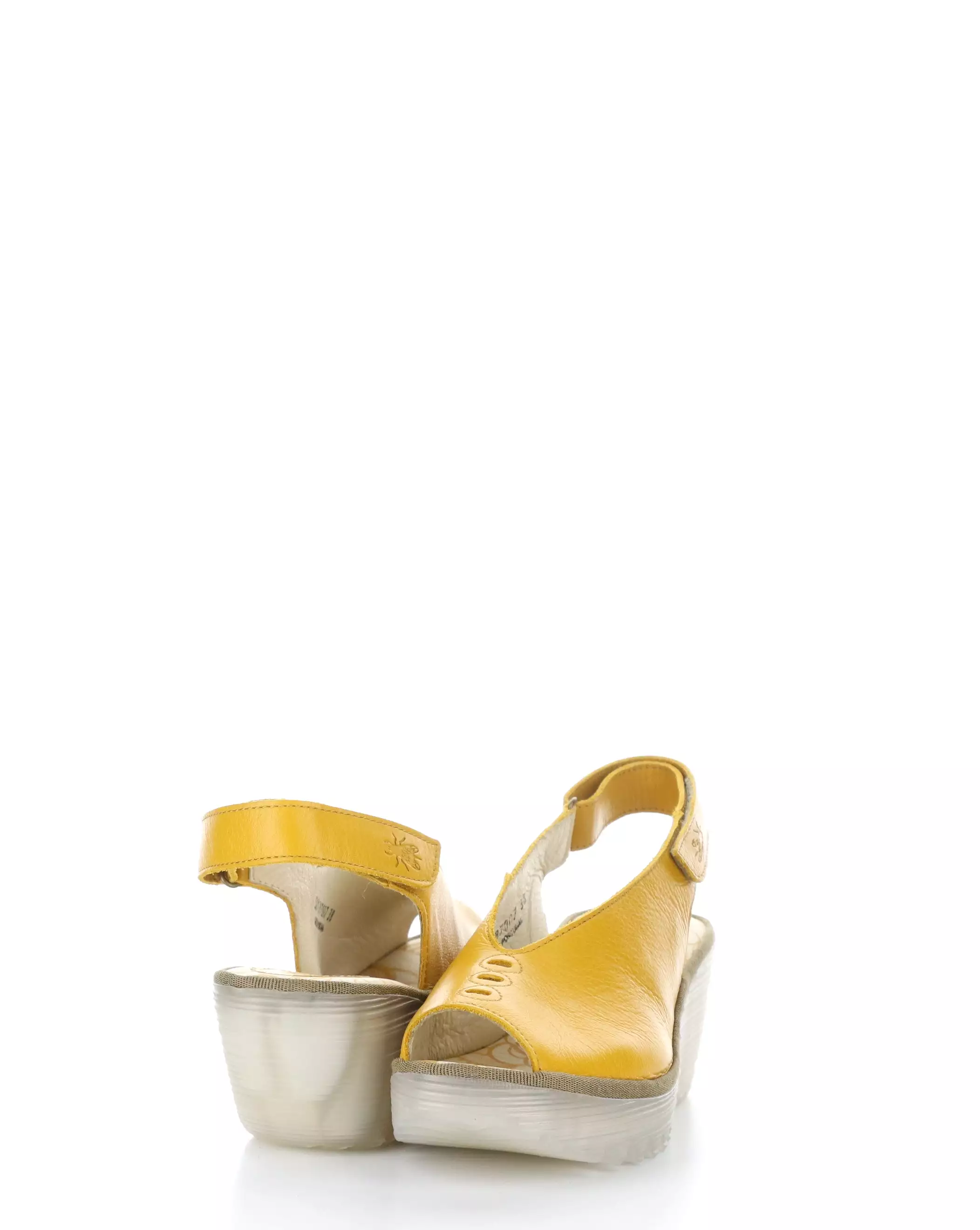 YEAY387FLY Velcro Sandals - Mustard Yellow: Shop Now