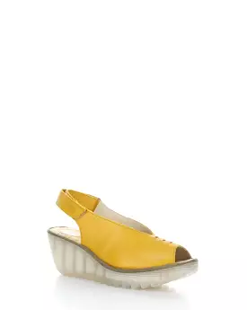 YEAY387FLY Velcro Sandals - Mustard Yellow: Shop Now