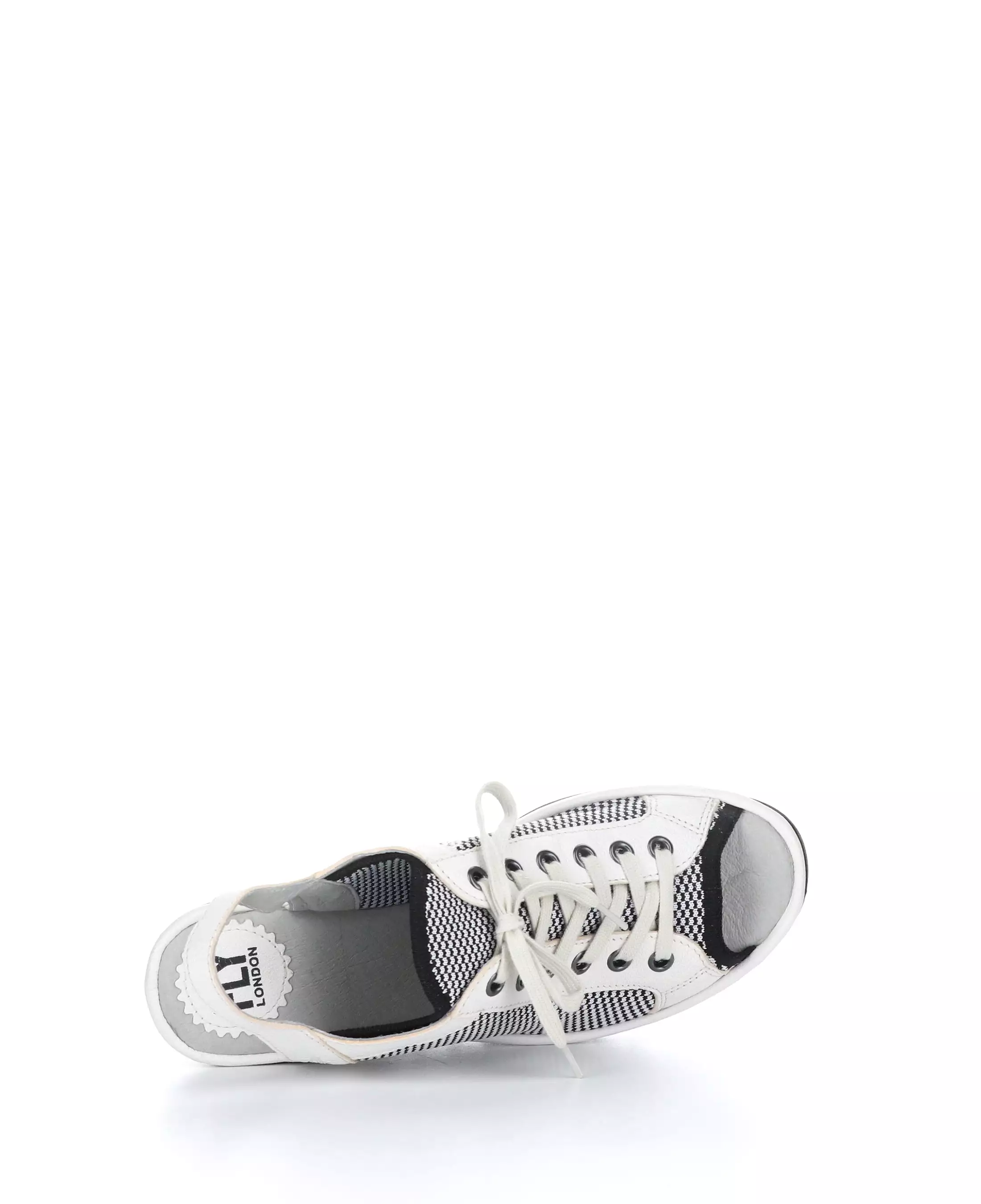 YEDU158FLY 012 White/Black Round Toe Sandals - Shop now!