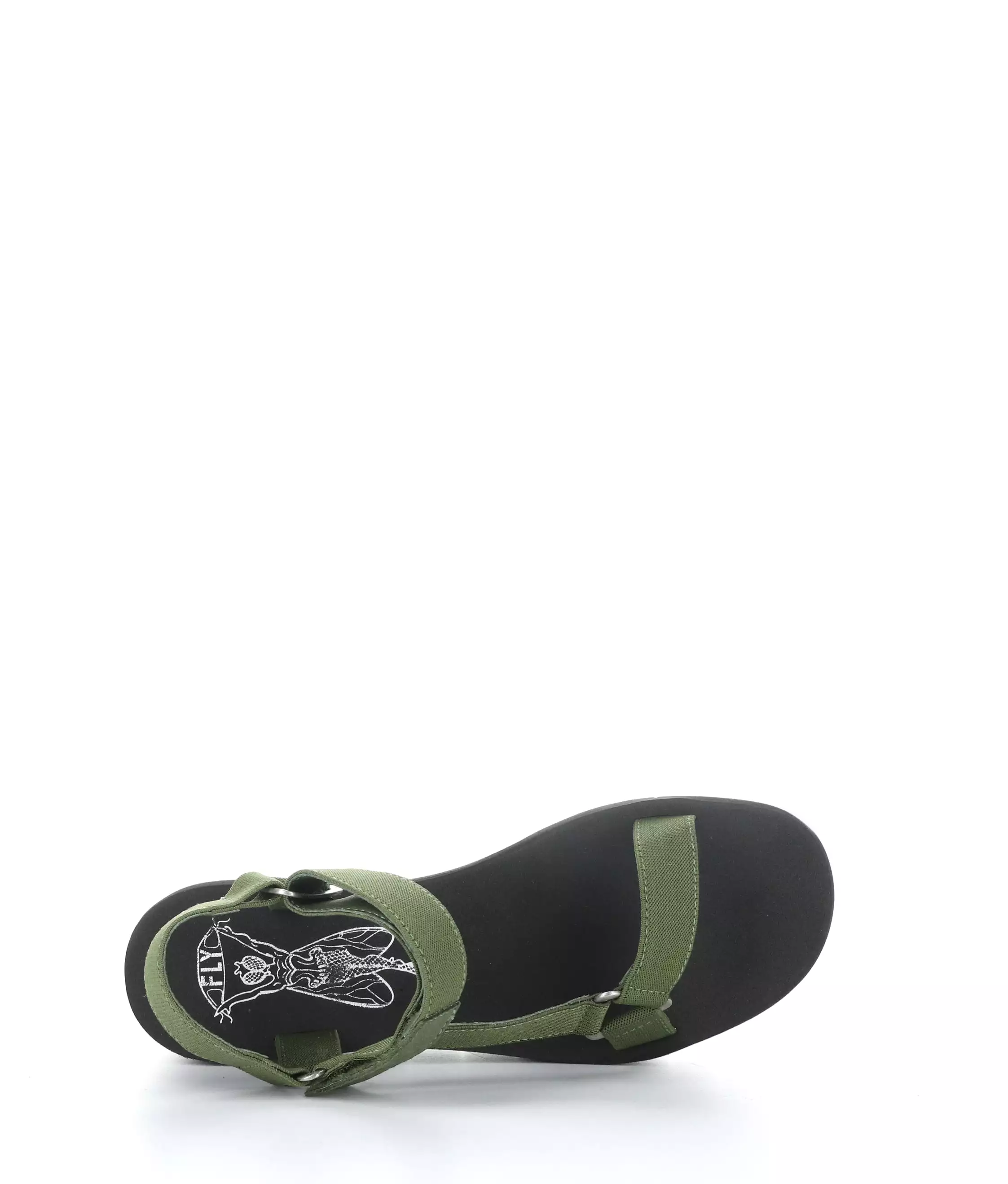 YEFA726FLY 006 MILITARY/BLACK Sandals - Round Toe