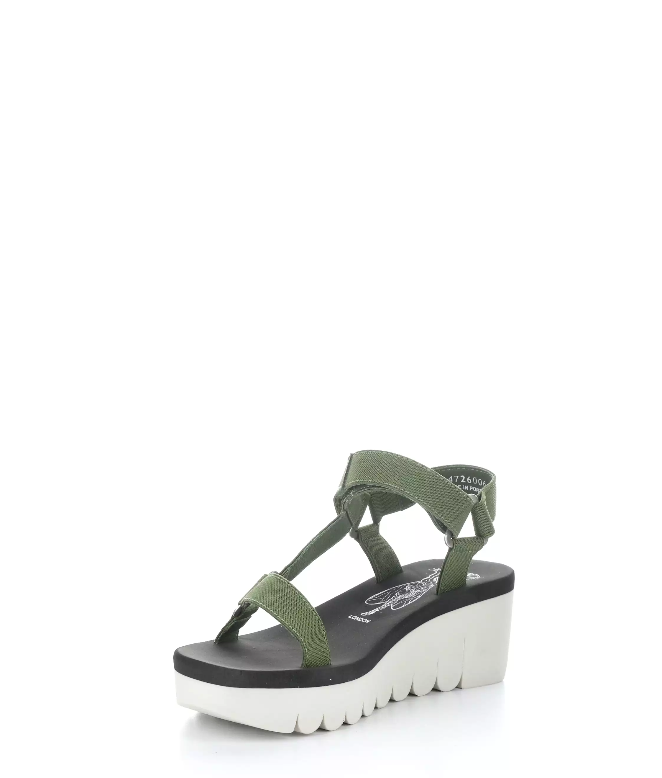 YEFA726FLY 006 MILITARY/BLACK Sandals - Round Toe