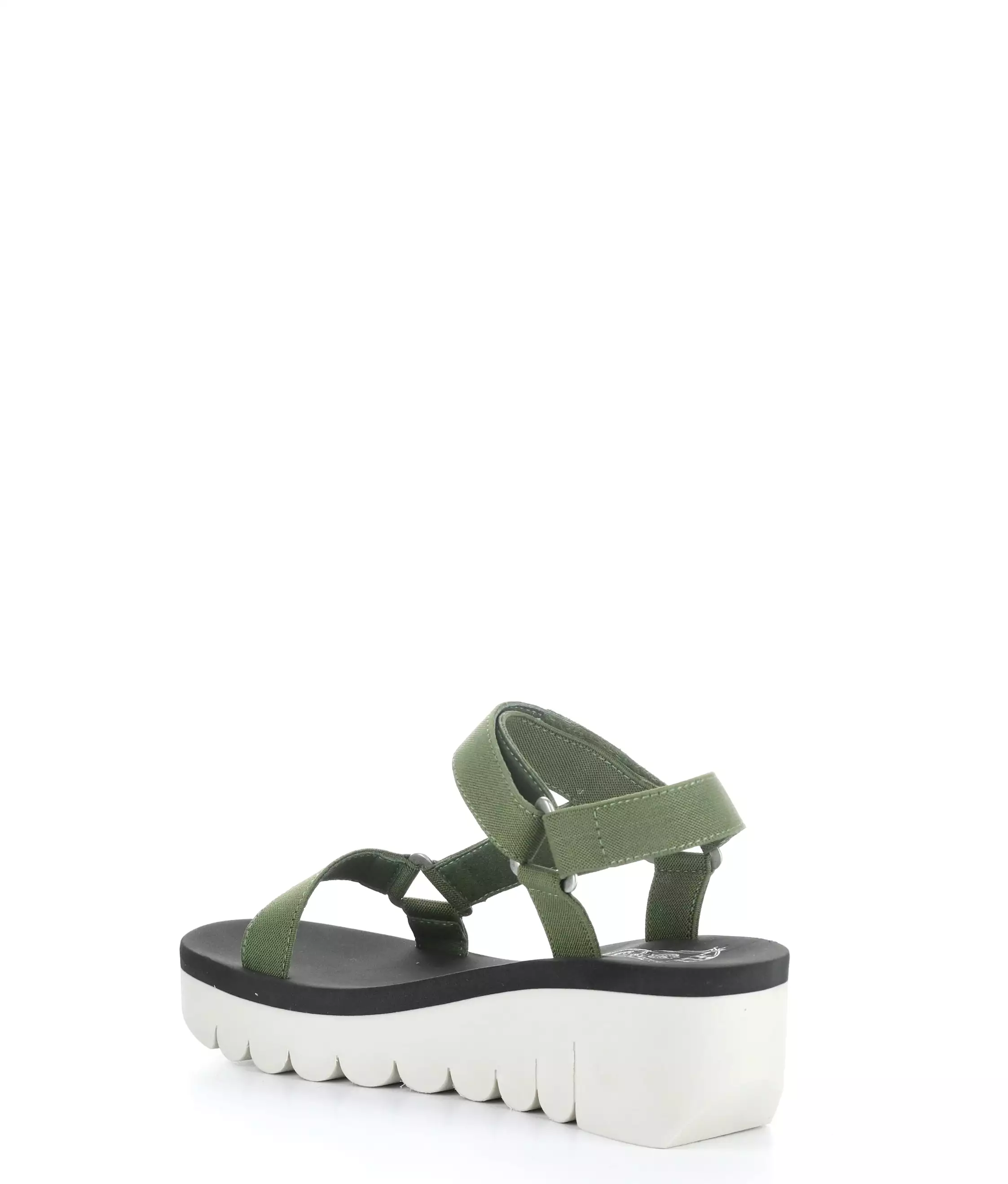 YEFA726FLY 006 MILITARY/BLACK Sandals - Round Toe