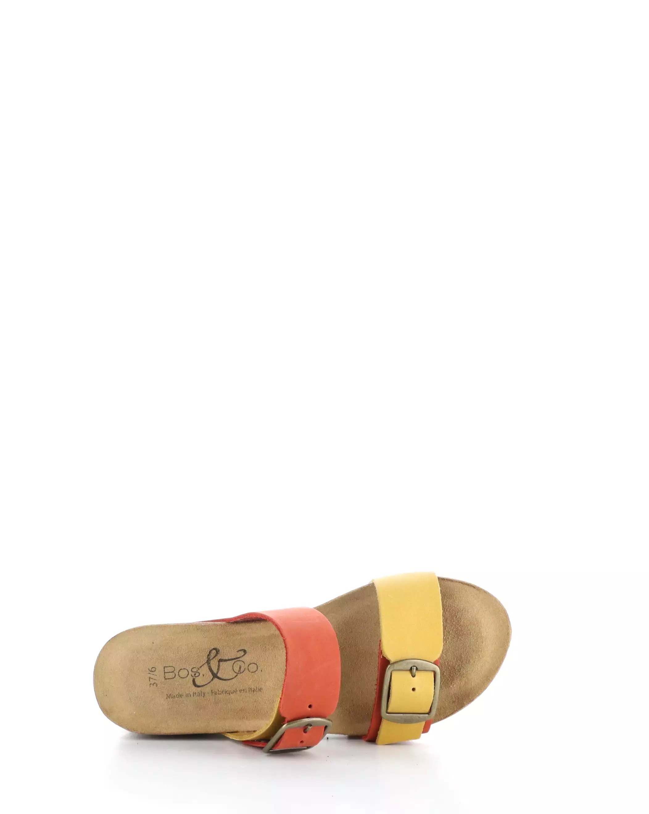 Yellow Wedge Sandals by LAWT Mandarino.