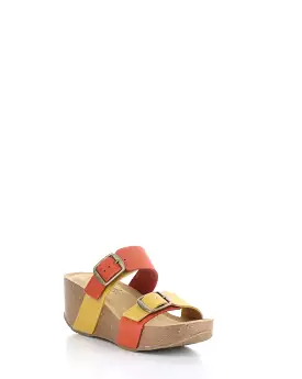 Yellow Wedge Sandals by LAWT Mandarino.