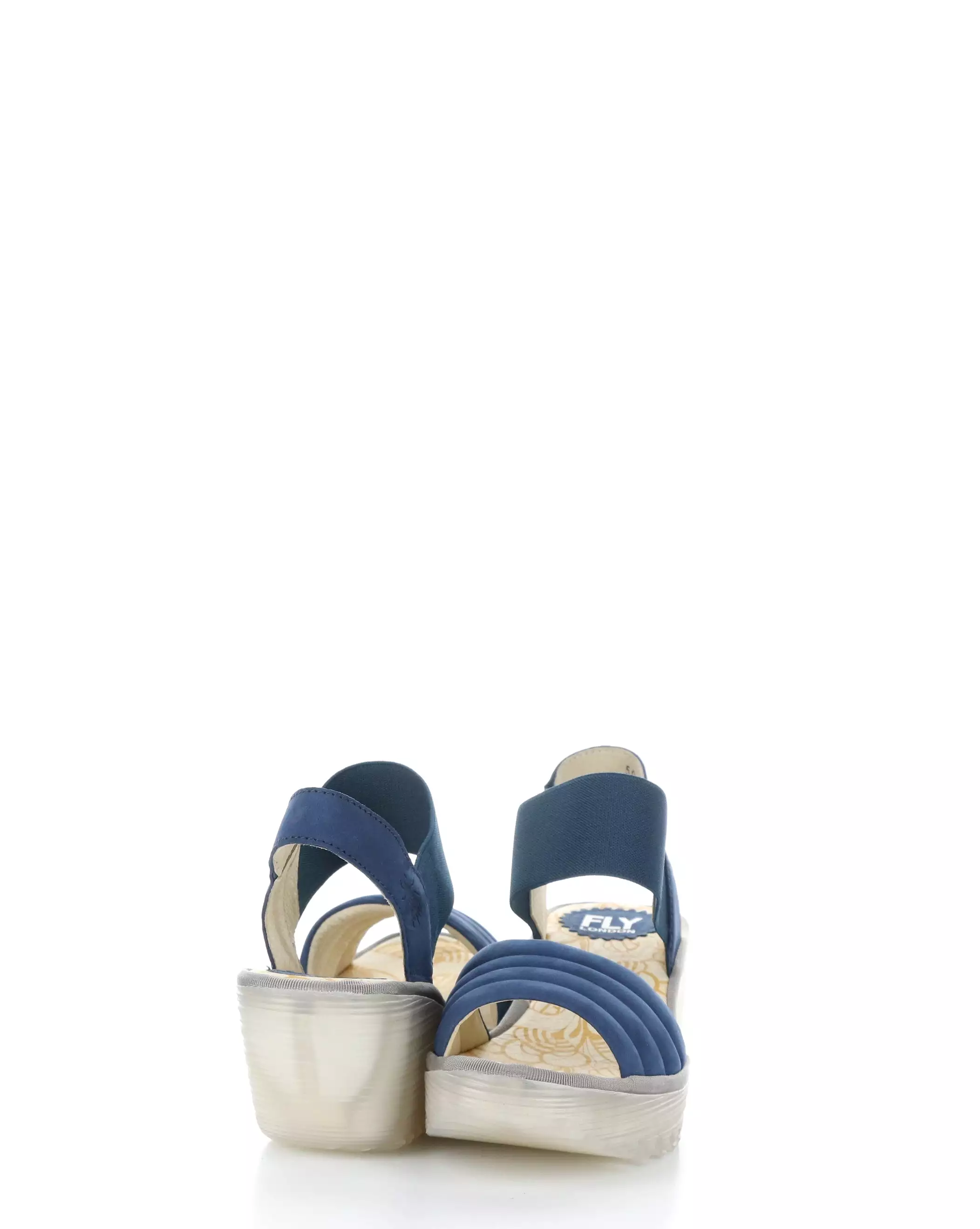 YIKO414FLY 002 BLUE Sandals with Elasticated Straps