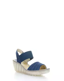 YIKO414FLY 002 BLUE Sandals with Elasticated Straps