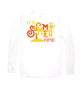 Youth White Summer Time T-Shirt - Performance Results: one.